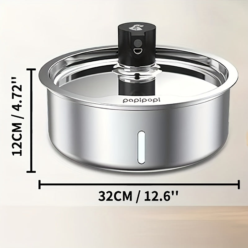 8L Stainless Steel Pet Water Fountain for Dogs and Cats, Large 2.11 Gallon Drinking Dispenser with Quiet Pump and Filter Bundle Options
