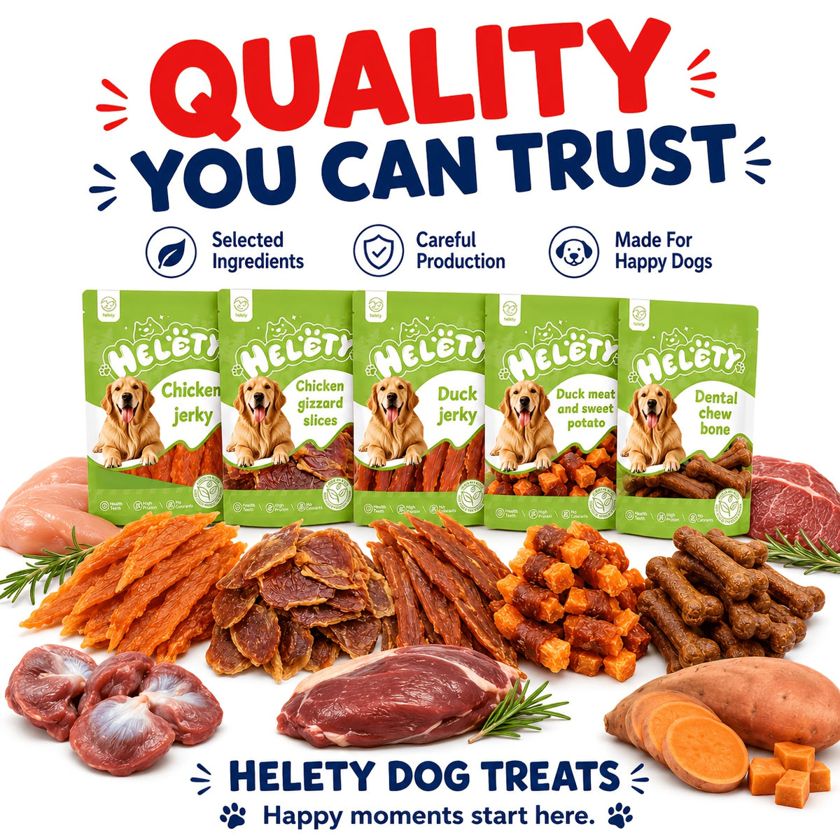 Egg Yolk Dog Treats with Duck Roll 150g or Chicken Thin Slice 110g Options, Chewy Snacks for Supervised Training Rewards and Everyday Treat Time