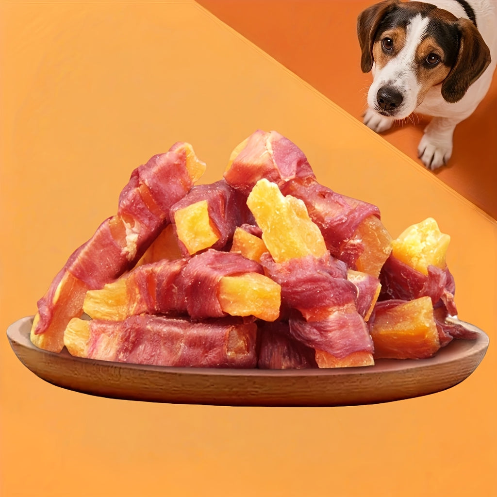 Dog Treat Gift Set with Duck, Chicken, Milk and Sweet Potato, Grain-Free Snack Assortment for Supervised Training Rewards and Everyday Treat Time