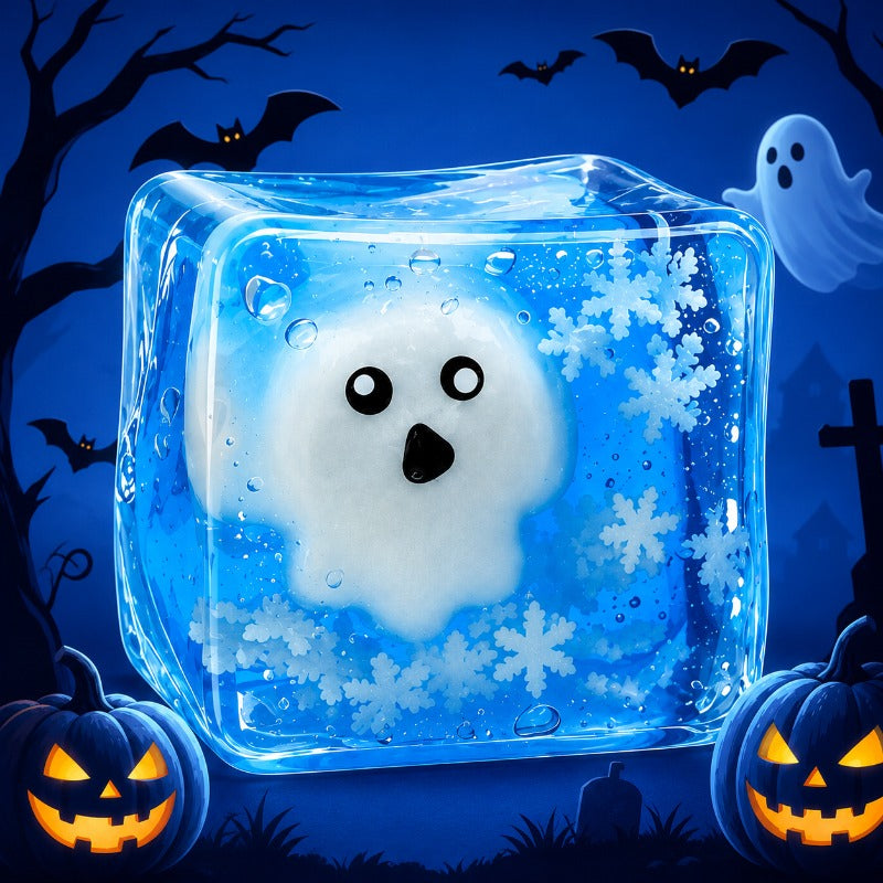 Halloween Cube Dog Toy, Soft Interactive Pet Play Toy for Small and Medium Dogs and Puppies, Pumpkin Ghost and Monster Themes, Random Color 1 Pack