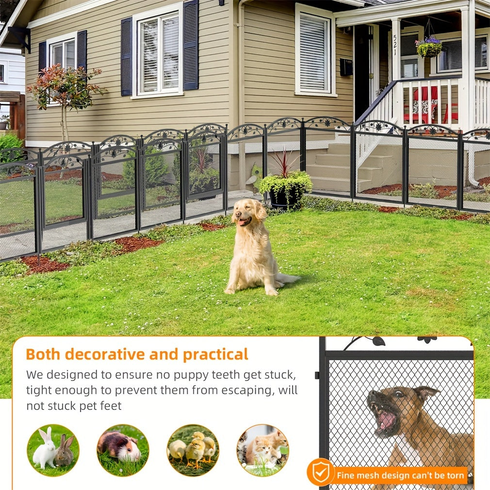 Dog Playpen with Waterproof Pad, 8-Panel Heavy Duty Metal Pet Fence with Door for Indoor Outdoor Puppy Training, Exercise and Large Dog Play Areas