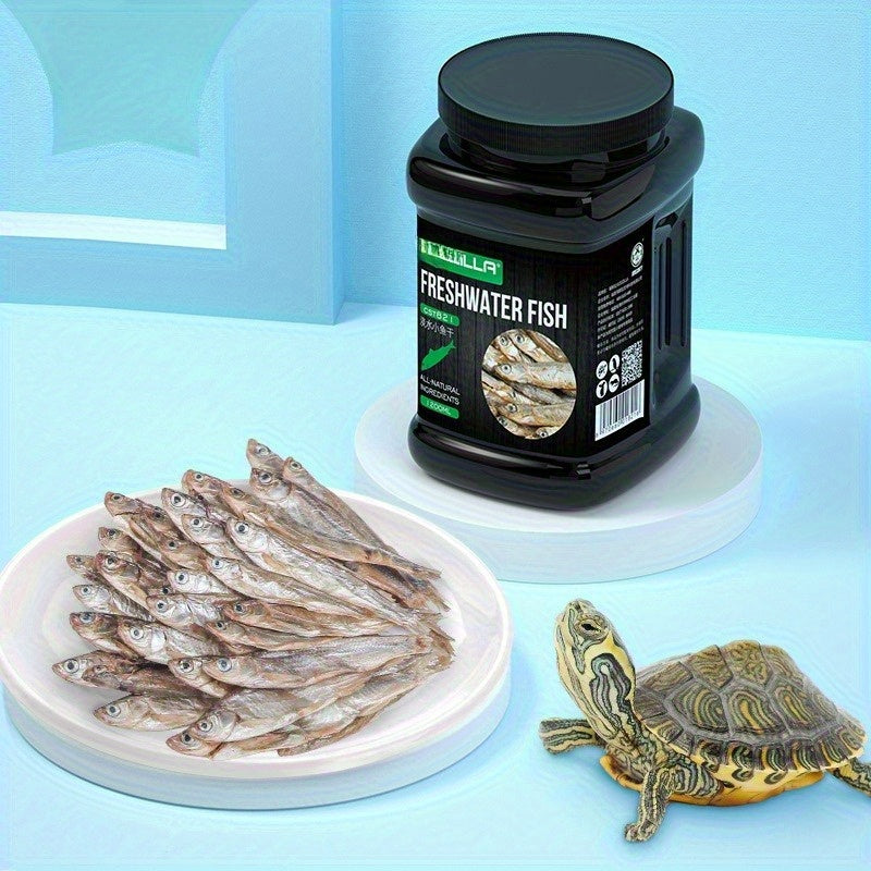 Dried Fish Pet Treats, Freshwater Fish Snacks in 100g or 240g Options for Turtle Keepers, Cat Owners and Hamster Snack-Time Routines