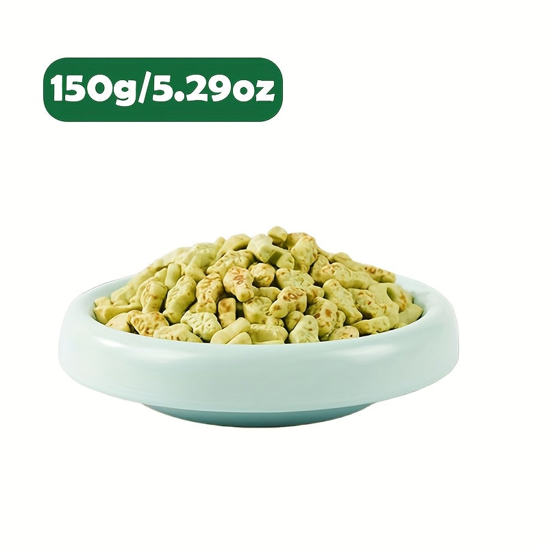 Fish-Shaped Cat Grass Treats, 150g / 5.29 oz Crunchy Pet Herb Snacks, Non-Freeze-Dried Cat Treats for Supervised Reward and Snack Time
