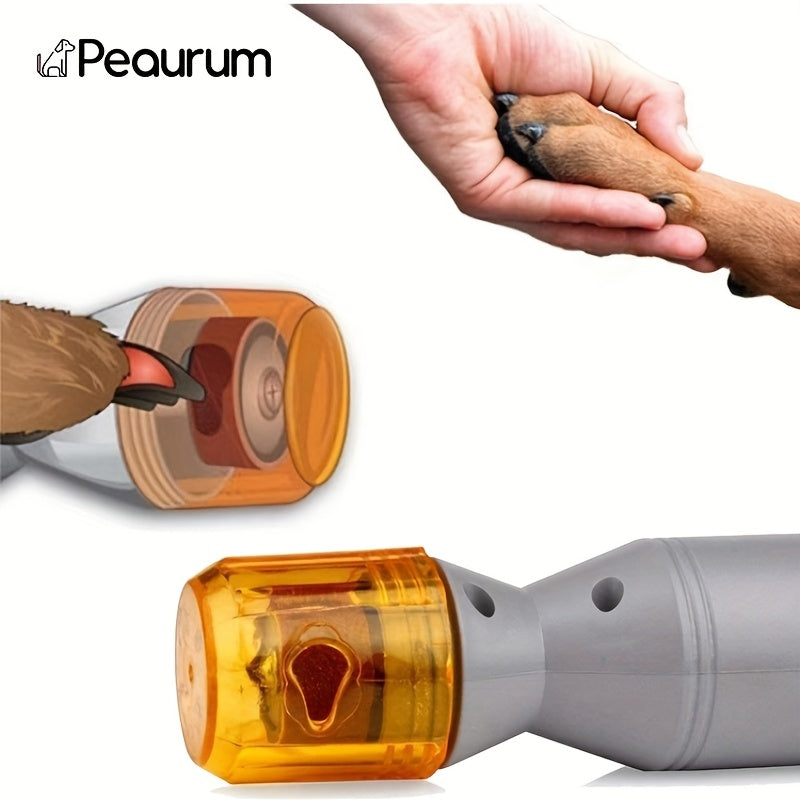 Dog Nail Grinder with 3 Replacement Grinding Rings, Quiet Electric Cat and Dog Nail Trimmer in White for At-Home Paw Filing and Grooming