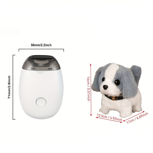 3-Speed Pet Nail Grinder for Dogs and Cats, Quiet Lightweight Electric Nail Trimmer for At-Home Paw Grooming with Plush Dog Toy