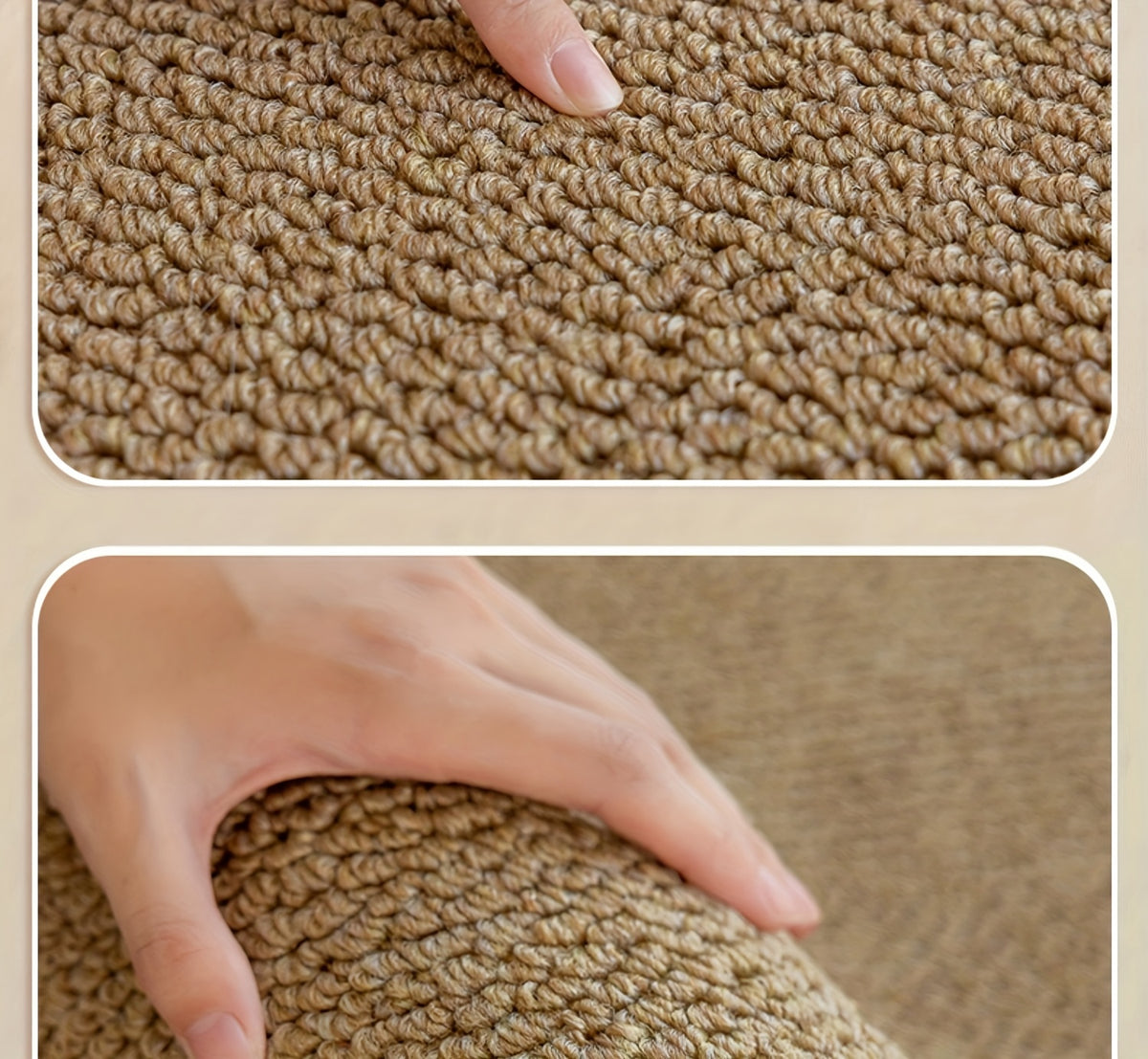 Cat Scratching Floor Mat, 23.62 x 35.43 Inch Multipurpose Pet Mat for Cat Resting Areas, Dog Crates and Feeding Spaces, Brown or Light Gray