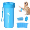Dog Paw Washer for Large Dogs, Portable Paw Cleaning Cup with Removable Bristle Insert and Bath Brush for Muddy Walks and Outdoor Grooming