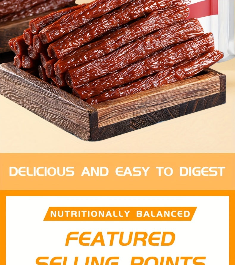 Dried Beef Tendon Strips for Dogs, 250g Single Bag or 500g Two-Pack Options, Chewy Jerky Snacks for Supervised Rewards and Training Routines