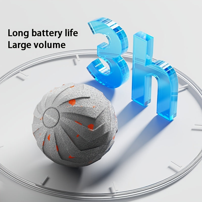 Interactive Dog Ball with Automatic Bouncing and Rotation, E-TPU Moving Chase Toy with Sleep Mode for Medium and Large Dogs