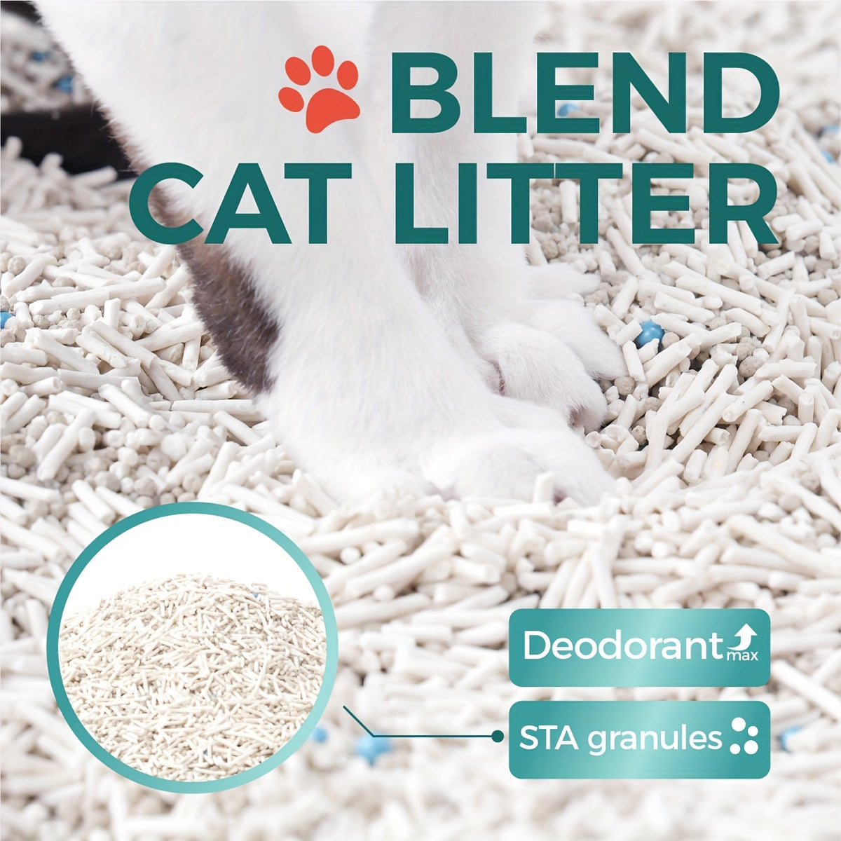 Clumping Tofu Blend Cat Litter with Odor Control and Low-Dust Formula, 1-Pack or 3-Pack Options for Everyday Indoor Cat Litter Box Care