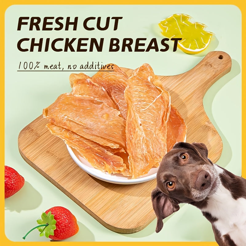 Chicken and Duck Jerky Dog Treats Mixed Pack, Air-Dried Breast Meat Strips for Supervised Training Rewards and Everyday Snack Time