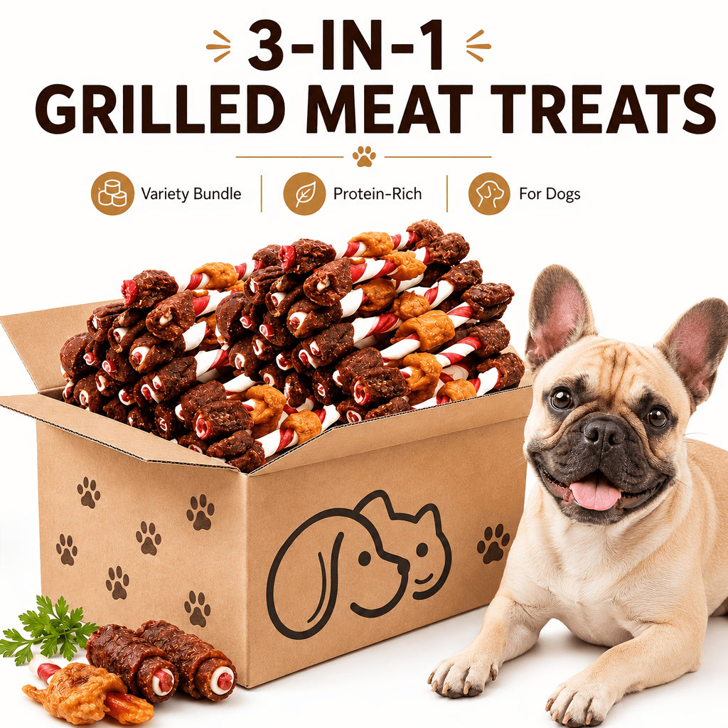 Dog Treat Skewers with Chicken, Beef and Duck Flavor Options, Kabob Snacks, Chicken Milk Sticks and Assorted Packs for Supervised Treat Time