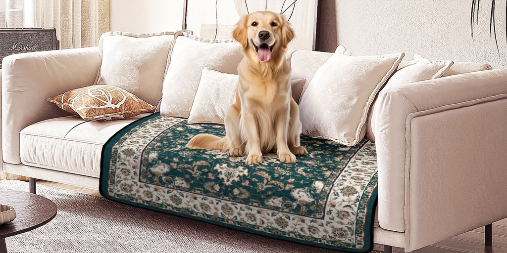 Reusable Washable Pee Pads for Dogs with Bohemian Style, Non-Slip Absorbent Puppy Training Mats in 18 x 24 to 72 x 72 Inch Size-Specific Packs