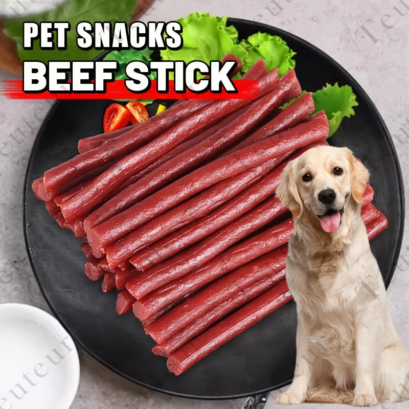 Air-Dried Beef Dog Treat Sticks, 155g/5.47oz Grain-Free Jerky Chews for Small, Medium and Large Dogs, Training Rewards and Everyday Snack Time