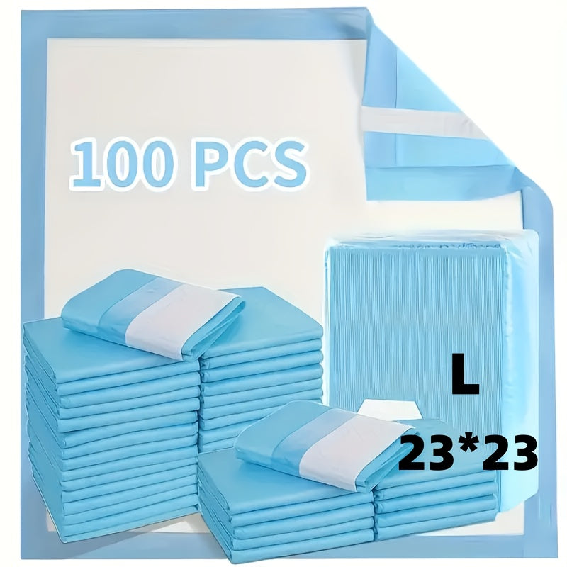 Dog Pee Pads 100 Count with Thickened 8-Layer Absorbent Design, Leak-Resistant Puppy Potty Training Mats for Indoor Pet Care, Random Colors