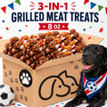 Dog Treat Kabobs with Chicken, Beef and Chicken Liver, 3-in-1 Meat Chew Snacks or Beef Sausage Sample Pack for Supervised Rewards and Treat Time