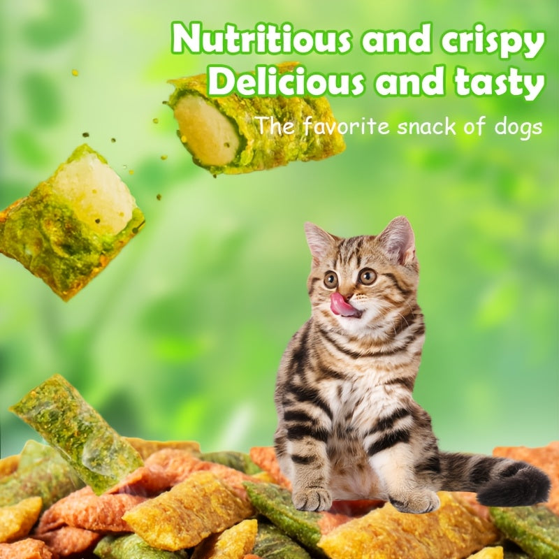 Fish Shaped Cat Biscuits 150g / 5.29oz, Low-Temperature Baked Crunchy Cat Treats for Supervised Rewards, Everyday Snack Time and Food Topping