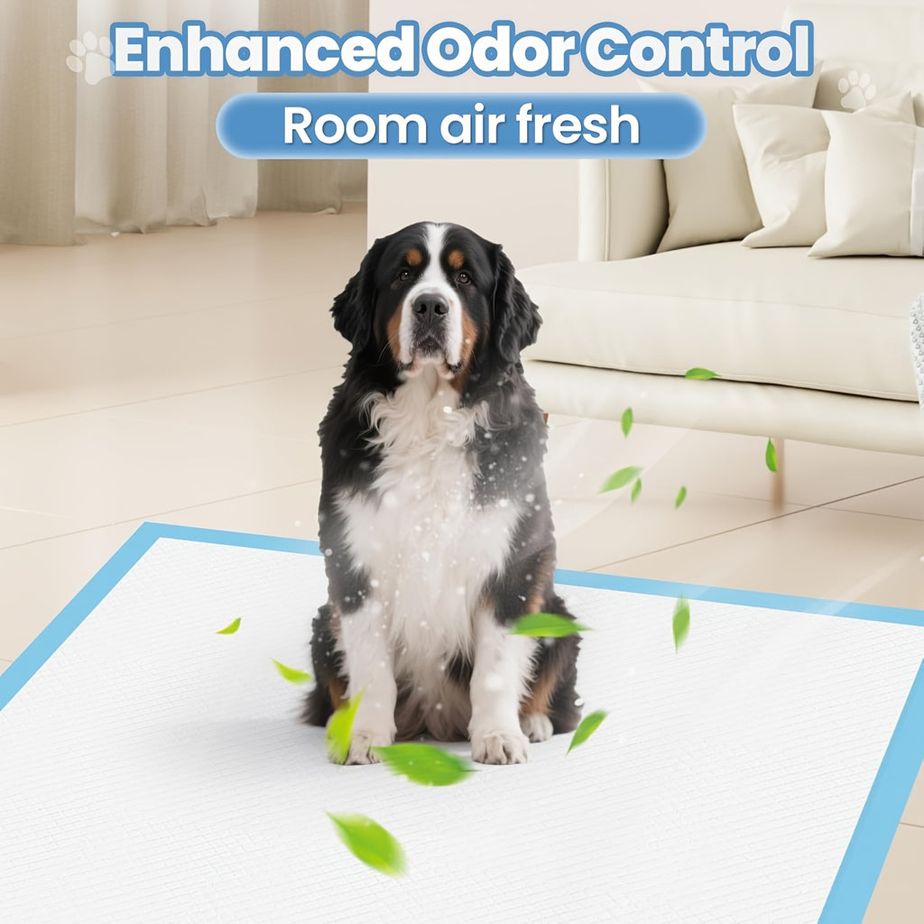 Pee Pads for Large Dogs, Oversized Quick-Dry Disposable Puppy Training Pads, Thickened Leak-Proof Backing, 55 x 36 Inch 40 Count or 53 x 31 Inch 38 Count