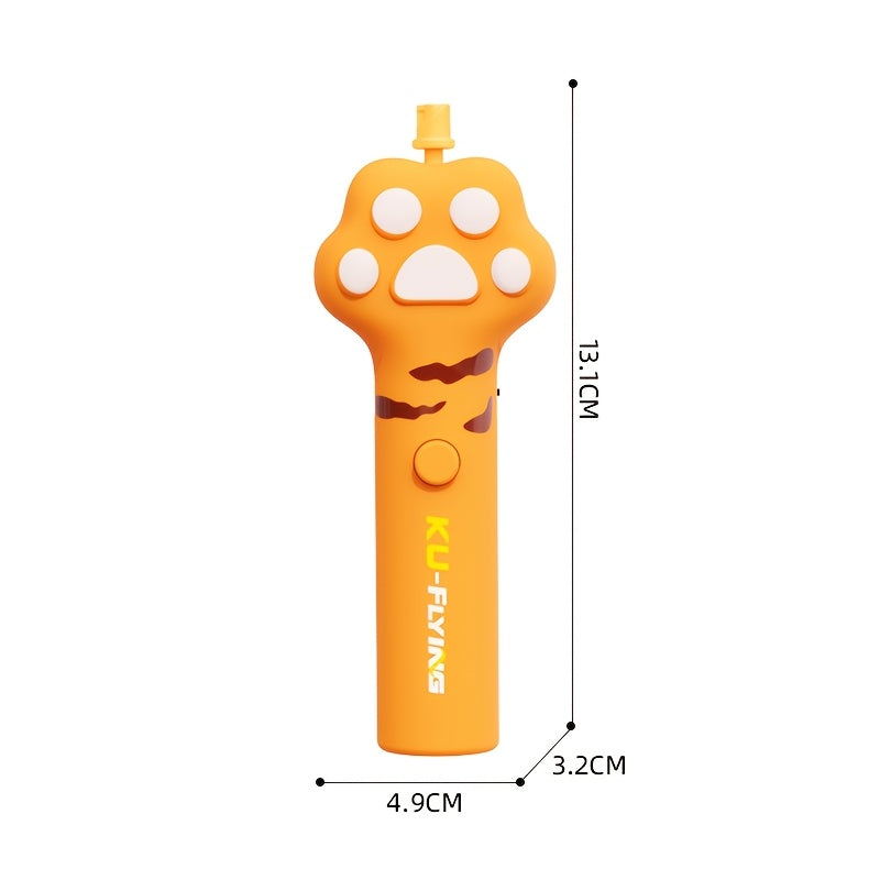 UFO Flying Disc Cat Toy with 7 Flying Saucers, Electric Interactive Cat Wand for Supervised Kitten Chase Games and Indoor or Outdoor Play