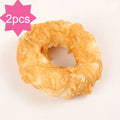 Dog Donut Chew Treats, Chicken or Duck Doughnut Snacks in 2 or 4 Pieces Plus 6-Piece Duck Option for Supervised Rewards and Dog Gift Baskets