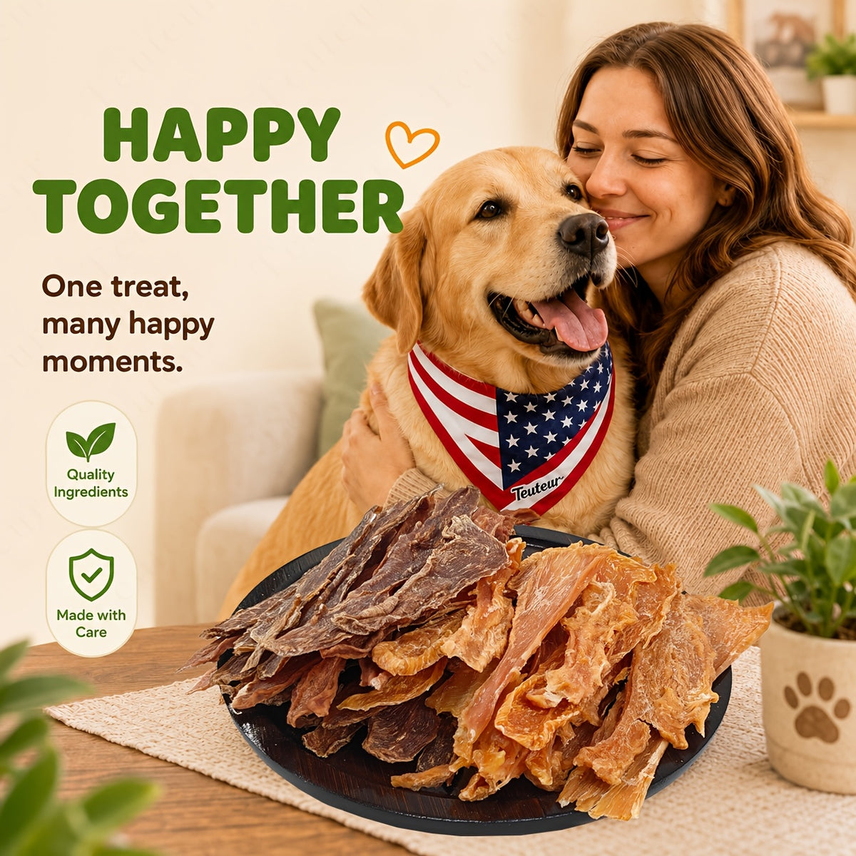 Dog Treat Variety Packs with Chicken and Duck Jerky Combo, Assorted Jerky and Sausage or Hot Dog Snack Options for Supervised Training Rewards