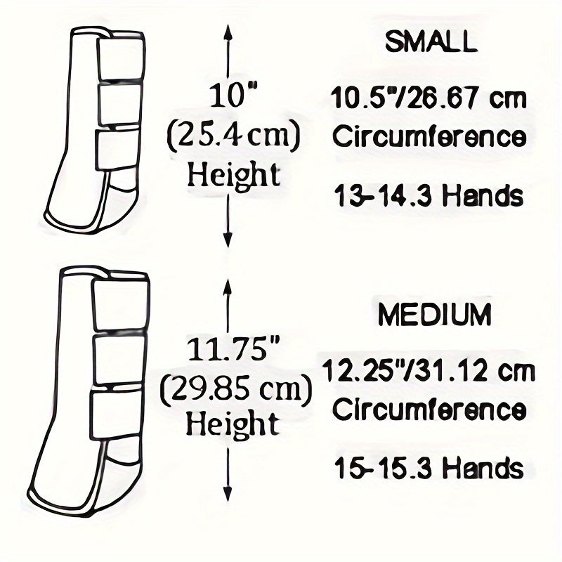 Horse Front Leg Sport Boots for Equestrian Training, Lower Limb Coverage for Supervised Exercise, Seven Colors with Small, Medium and Large Options
