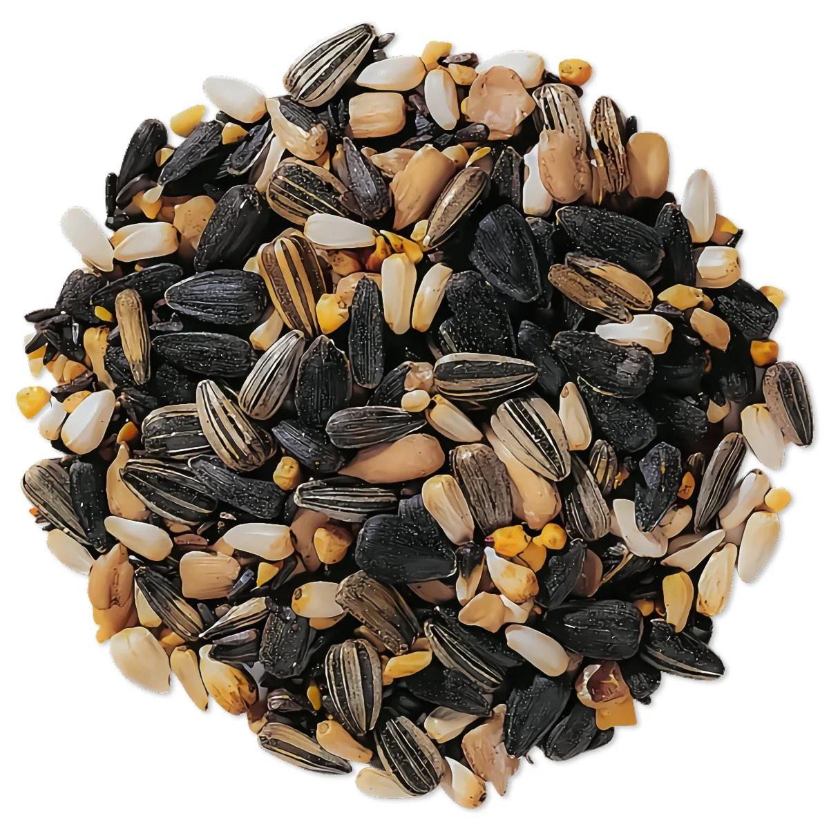 Wild Bird Food 3 lb Variety Blend with Sunflower Seeds, Peanuts and Raisins for Outdoor Tube, Hopper and Platform Feeders Year-Round