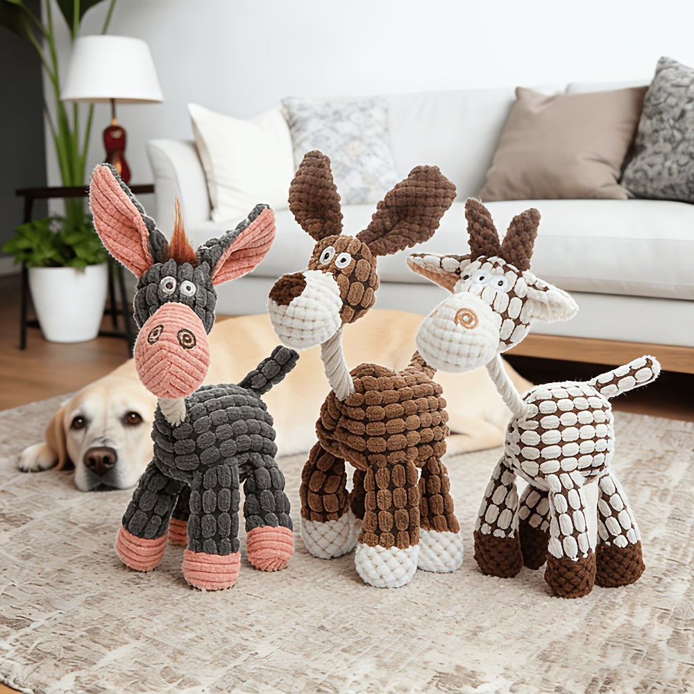 Squeaky Dog Toys 9 Pack, Stuffless Plush Set with Crinkle Sounds for Supervised Interactive Puppy Play, Toy Rotation and Dog Birthday Gifts
