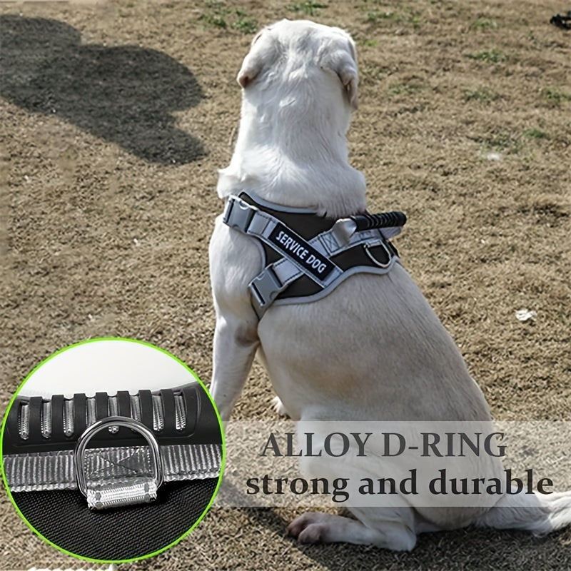Reflective Breathable Dog Harness Vest with Adjustable Chest Strap, Red Pink or Black Walking Gear in XS, S, M and XL Size Options