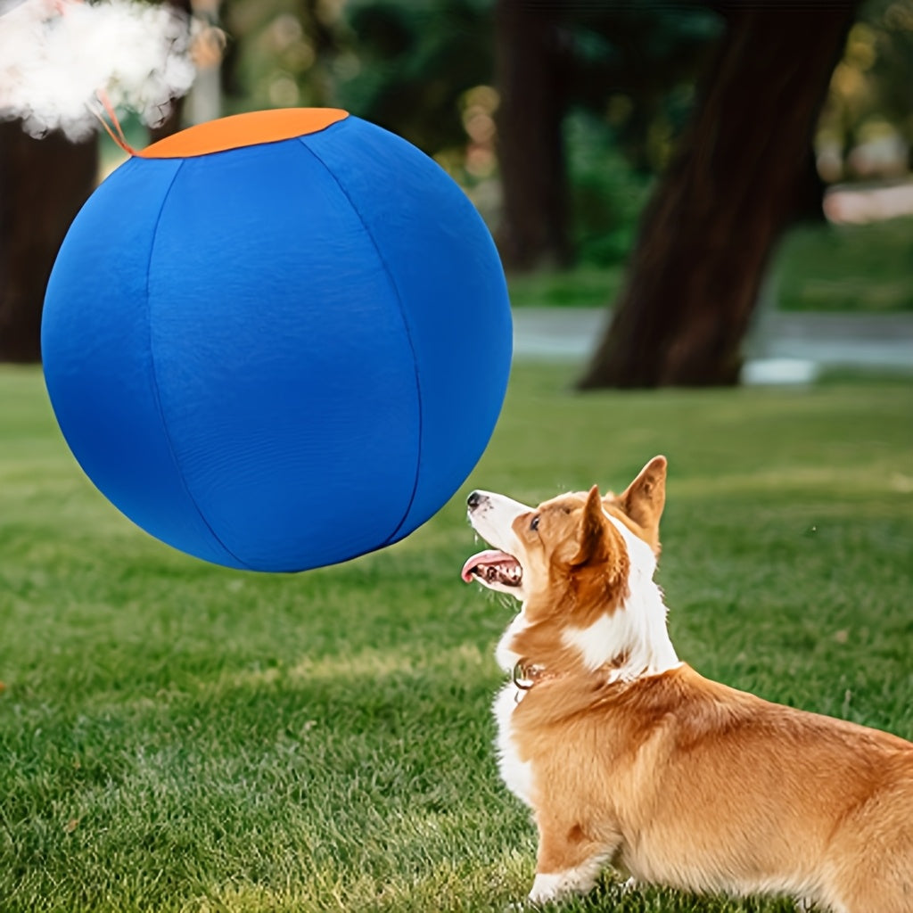 Dog Herding Training Ball for Supervised Outdoor Chase and Push Games, Orange and Blue Play Options Including Upgraded M and XXS Variants