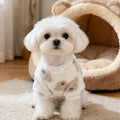 Dog Sweater Hoodie for Small Medium Dogs, Soft Warm Puppy Outfit for Autumn Winter Cold Weather, Cozy Green Pet Clothes for Chihuahua Schnauzer Teddy Bear Dogs, Bear Head and Leopard Print Styles