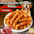 Chicken Sweet Potato Dog Treats, Thick Sliced Chicken and Sweet Potato Jerky Strips, High Protein Rawhide Free Chews for Small Medium Large Dogs, Easy to Digest Training Rewards and Healthy Daily Snacks