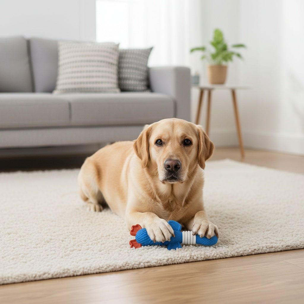 Nylon Dog Chew Toy for Supervised Chewing, Tough Pet Play Accessory for Medium and Large Dogs, Everyday Enrichment and Dog Birthday Gifts