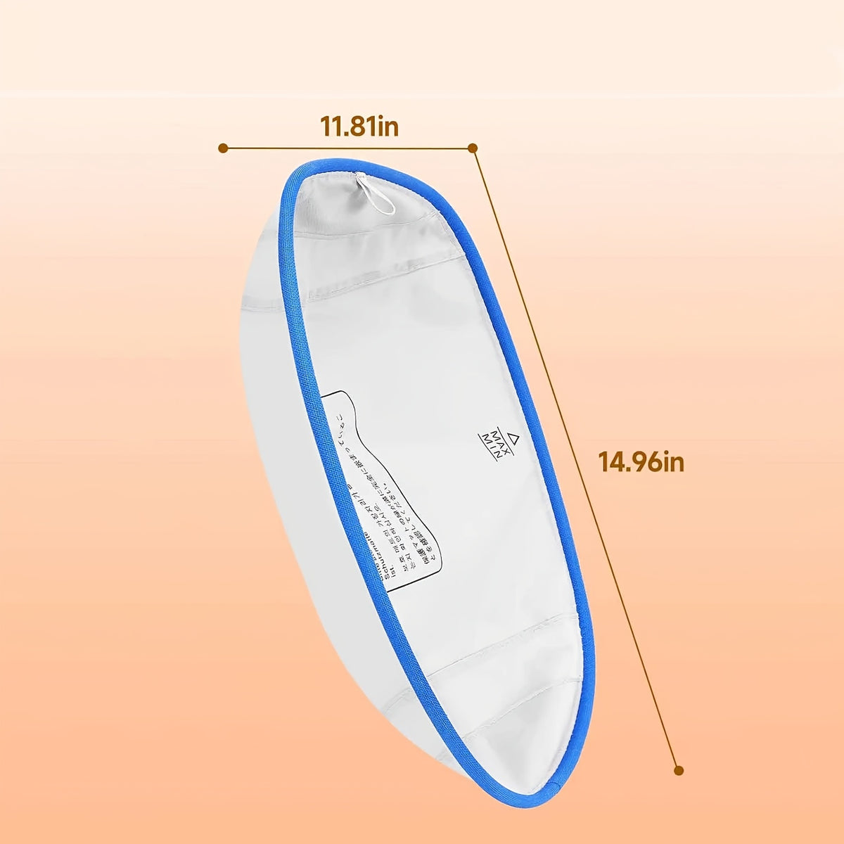 Replacement Litter Box Liners 2 Pack, Oval Inserts with White Base and Blue Trim for Compatible Semi-Open Self-Cleaning Cat Litter Systems