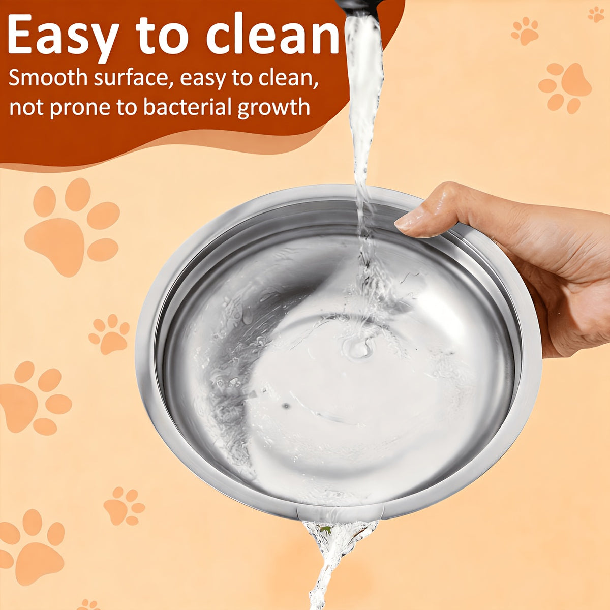 Raised Dog Food and Water Bowls with 4-Height Adjustable Stand, Two Stainless Steel Bowls at 9, 11, 12 or 14 Inches in Four Color Options