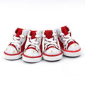 Dog Shoes for Small Dogs, Breathable Mesh Lace-Up Pet Sneakers for Chihuahua and Toy Poodle, Casual Paw Covers in Four Colors, XS-XL