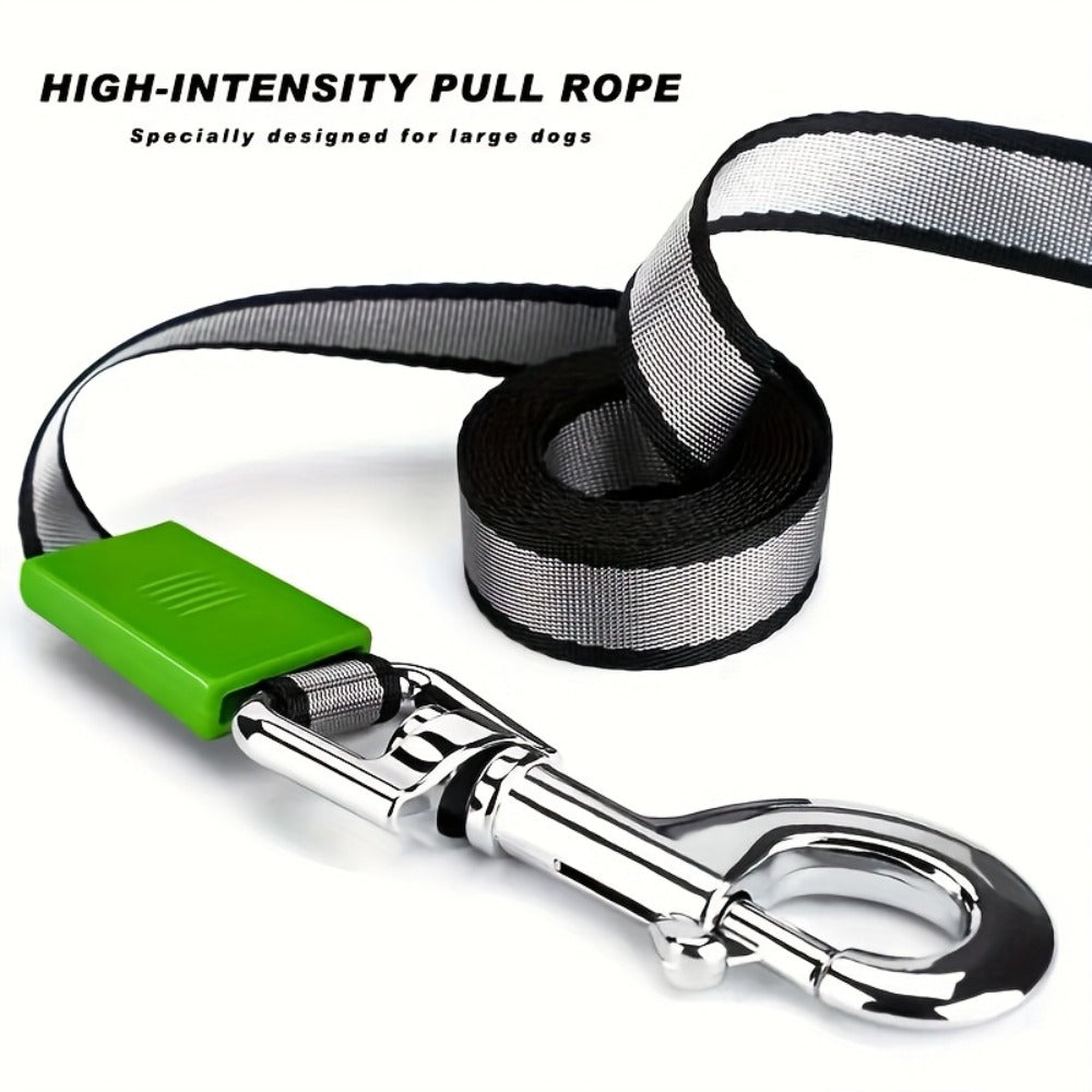 Retractable Dog Leash with 4 Bells, 118-Inch Cushioned Walking Lead for Small and Medium Dogs, Outdoor Training, Camping and Hiking