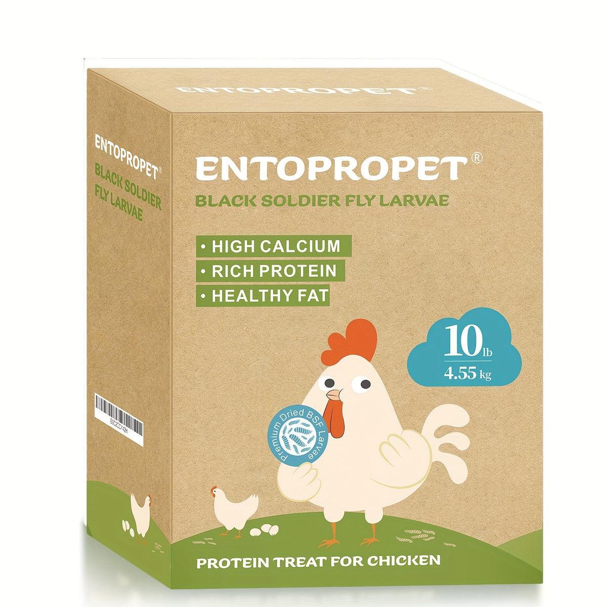 Bulk BSFL Chicken Treats, Dried Black Soldier Fly Larvae in 10, 20 or 30 lb Packs for Backyard Poultry, Supplemental Feeding and Foraging