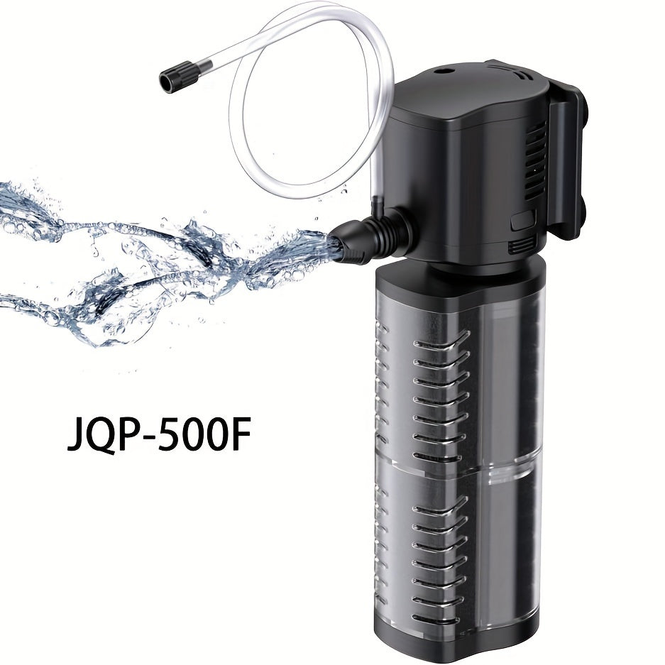 Internal Aquarium Power Filter with 3-Stage Filtration, Quiet Submersible Fish Tank Filter for Freshwater and Saltwater, 5W/14W/20W Options