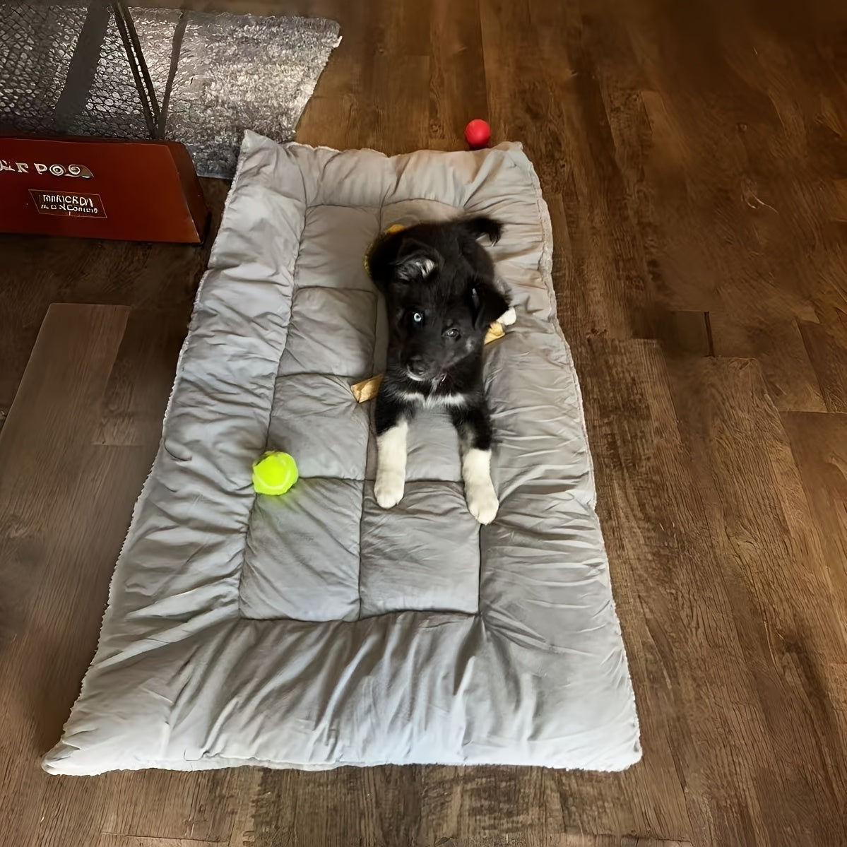 Plush Dog Pad in Gray, Soft Pet Resting Mat with Mini, Large, XLarge and XXL Options up to 70.87 x 35.43 Inches for Cozy Everyday Home Lounging