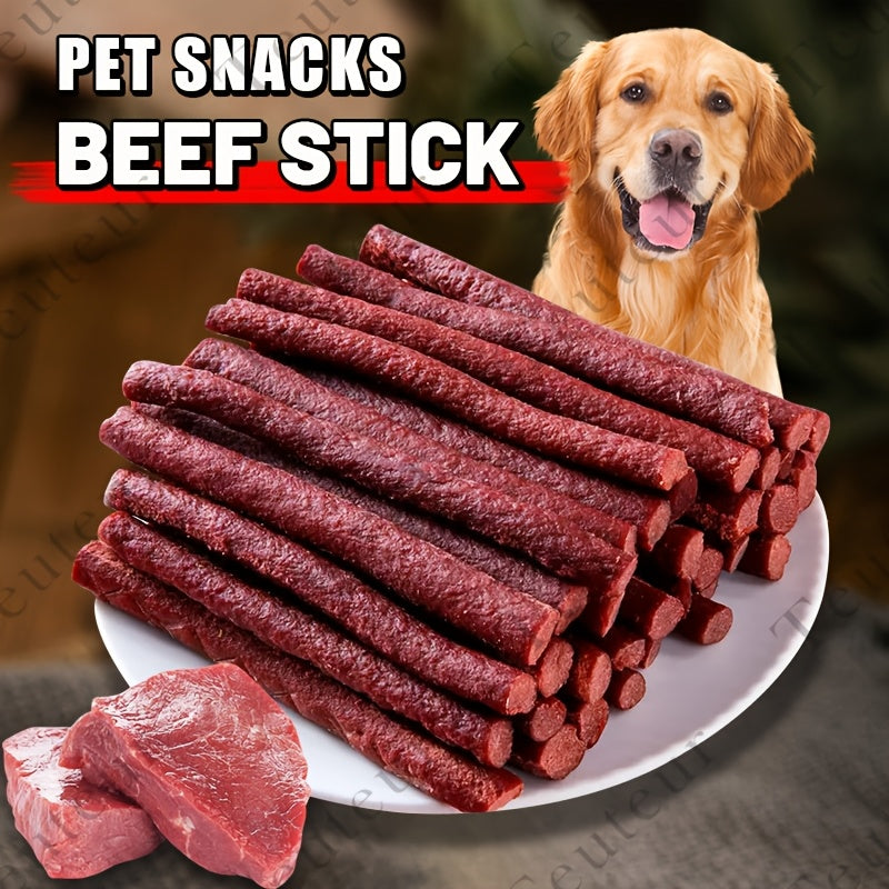 Air-Dried Beef Dog Treat Sticks, 155g/5.47oz Grain-Free Jerky Chews for Small, Medium and Large Dogs, Training Rewards and Everyday Snack Time