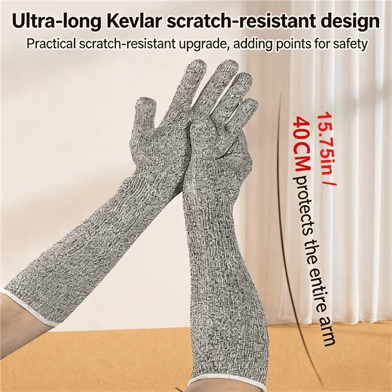 Pet Handling Gloves 6-Piece Set, Thickened Scratch-Resistant Protective Gloves for Dog and Cat Bathing, Grooming and Training Routines