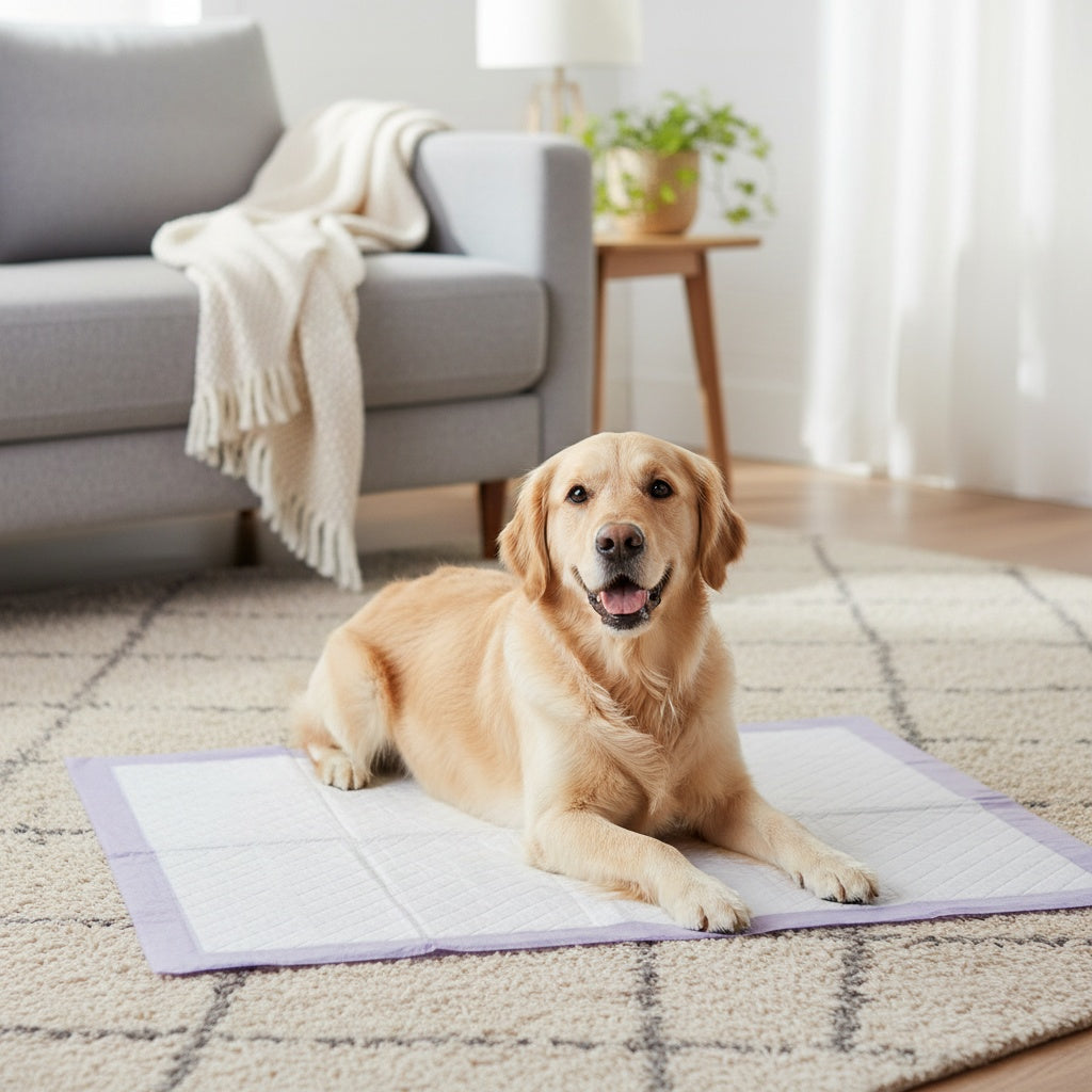 Dog Pee Pads 100 Count with Thickened 8-Layer Absorbent Design, Leak-Resistant Puppy Potty Training Mats for Indoor Pet Care, Random Colors