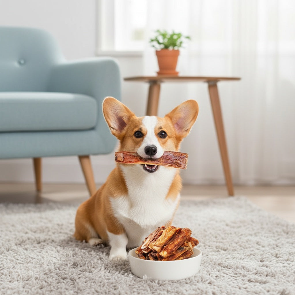 Dog Chew Sticks for Small Dogs, 80g Beef Steak Flavored Chew Treats for Supervised Snack Time, Everyday Rewards and Dog Gift Baskets