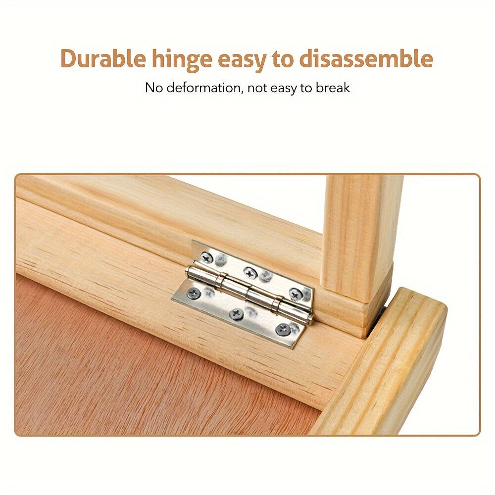 Adjustable Wooden Dog Ramp for Couch and Bed Access, Folding Pet Ramp with Textured Walking Surface for Dogs and Cats, S and L Options