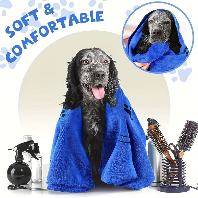 Microfiber Dog Towel, 52 x 100 cm Absorbent Quick-Dry Pet Bath and Grooming Cloth for Medium to Large Dogs, Eight Color Options for Home and Travel