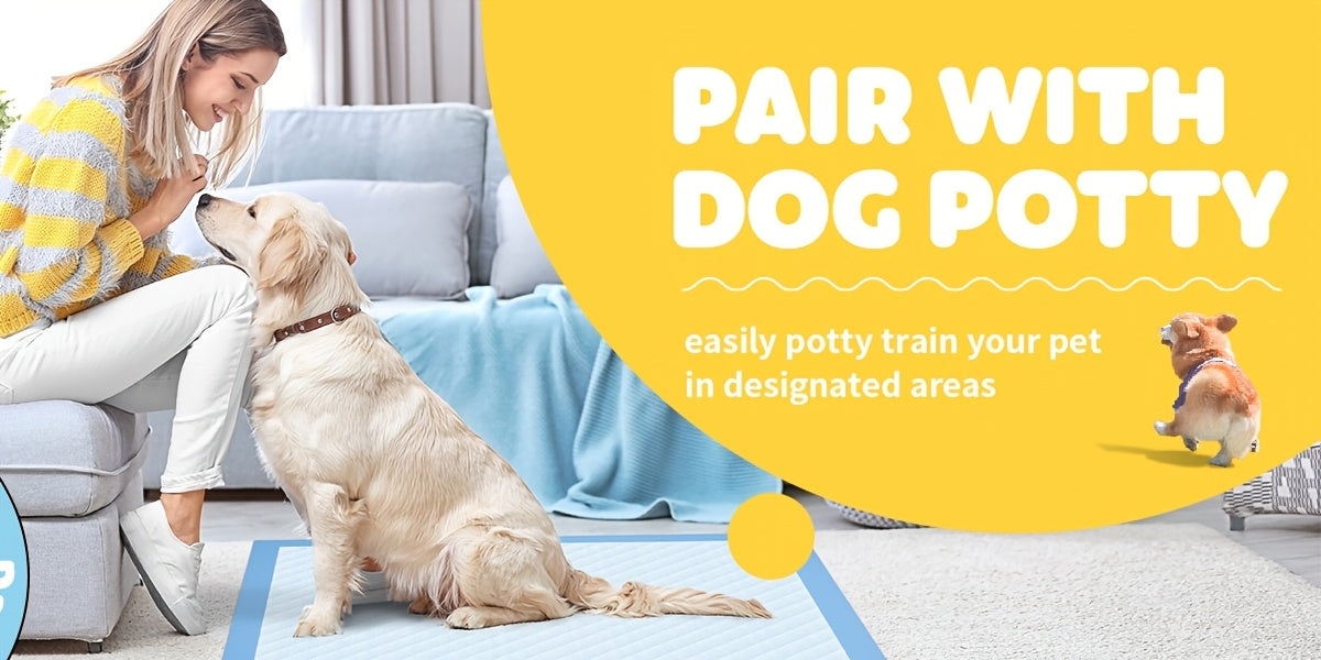 Dog Pee Pads 100 Count with 6-Layer Absorption, Disposable Puppy Potty Training Pads with Odor Control and Leak Protection, 34 x 28 or 22 x 22 Inch
