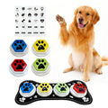 Dog Communication Buttons with Easy-Clean Training Mat for Supervised Talking Button Practice, Model 001 or 002, Batteries Not Included