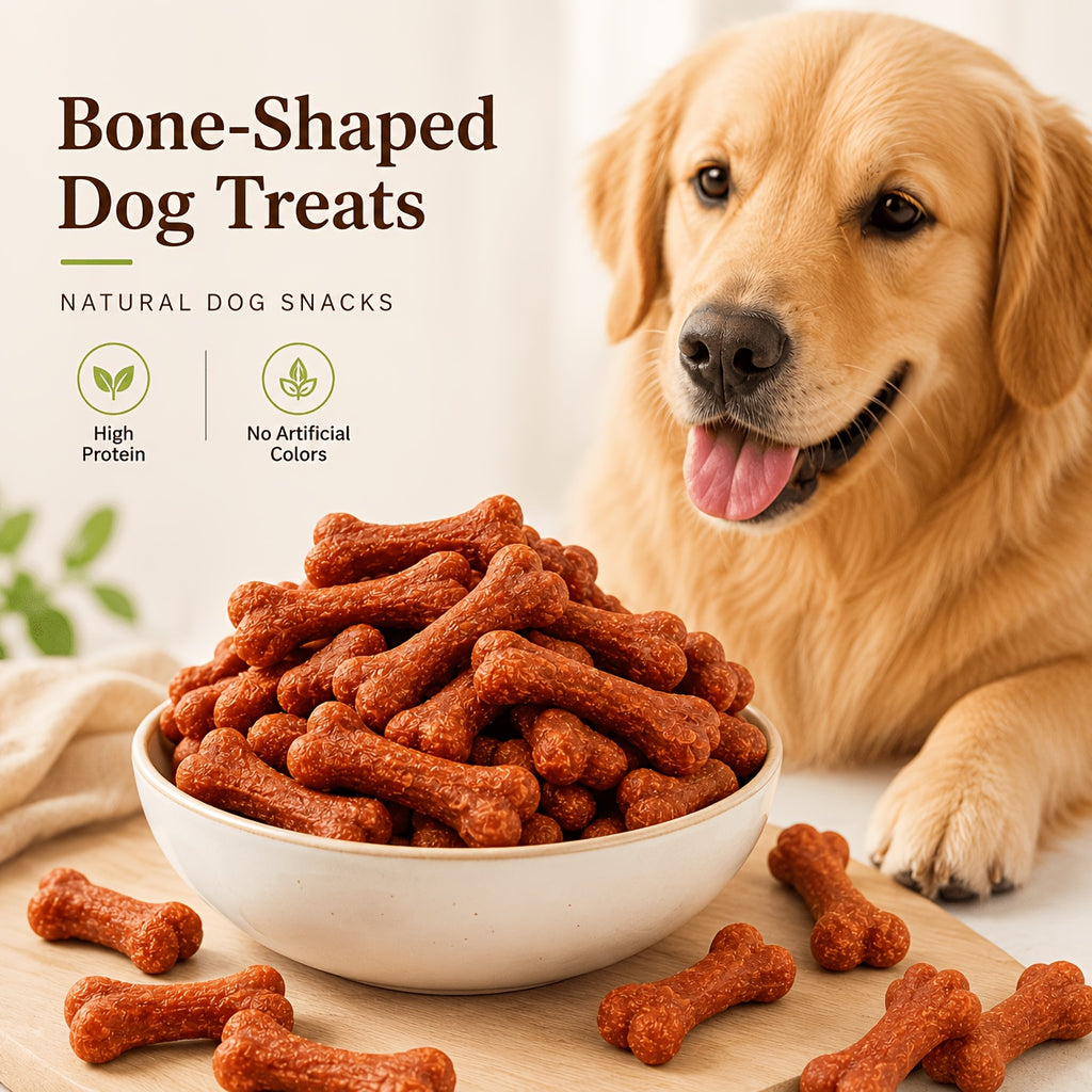 Beef Bone Dog Reward Treats, Beef Cleaning Bone Option for Supervised Chewing, Everyday Snack Time and Training Rewards for Dogs