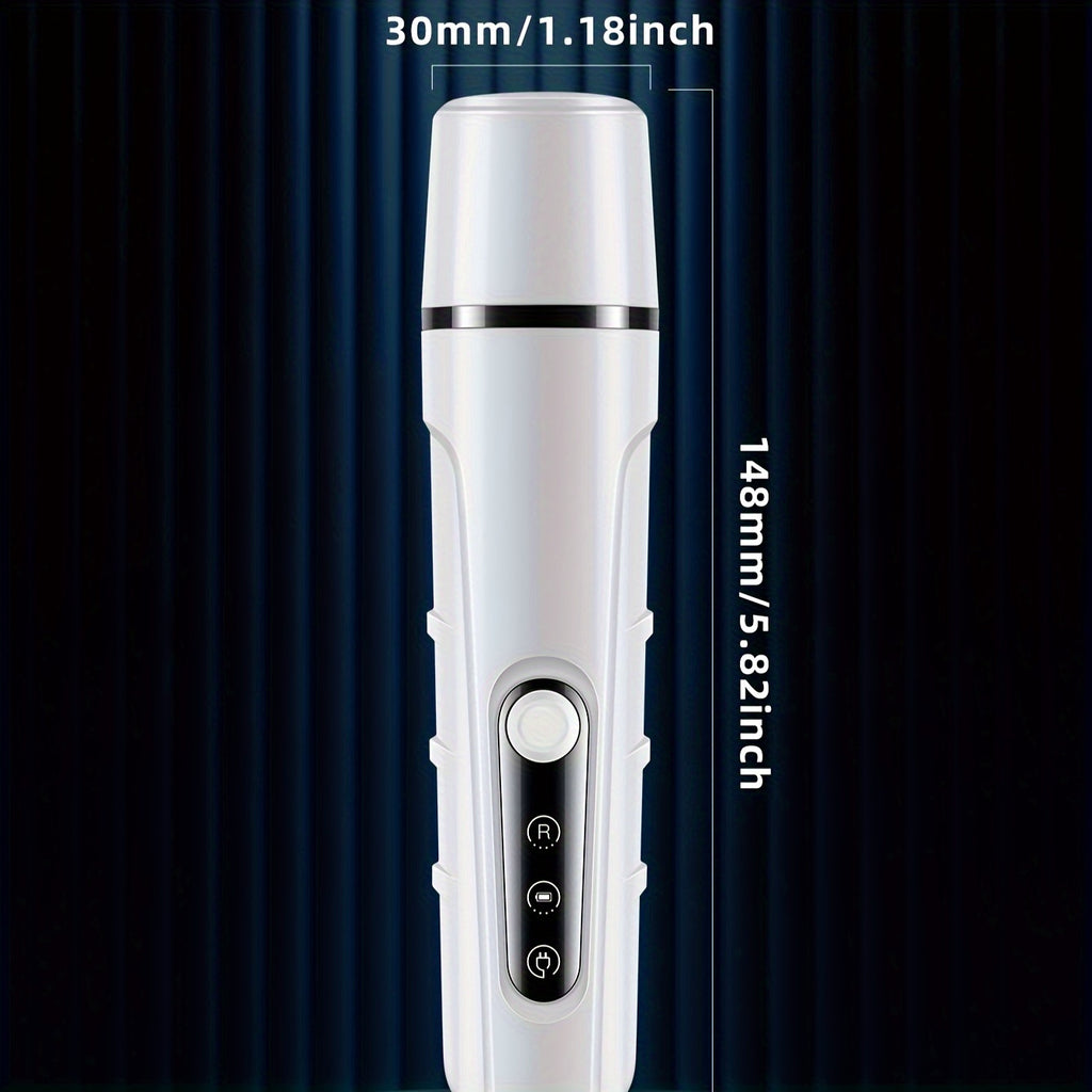 Rechargeable Dog Nail Grinder HZ6 with LED Light, White Electric Pet Nail Trimmer for Dogs and Cats, At-Home Claw Filing and Paw Grooming